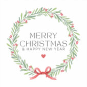 メリークリスマスとハッピーホリデー シール (正面)