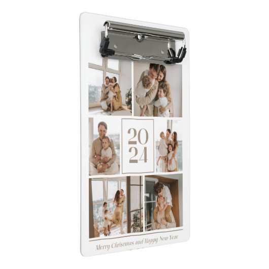 メリークリスマスとハッピー新年ミニクリップボード ミニクリップボード (アングル)