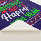 メリークリスマスとハッピー新年–61064 シェルパブランケット (3/4)