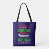 メリークリスマスとハッピー新年–61064 トートバッグ (裏面)