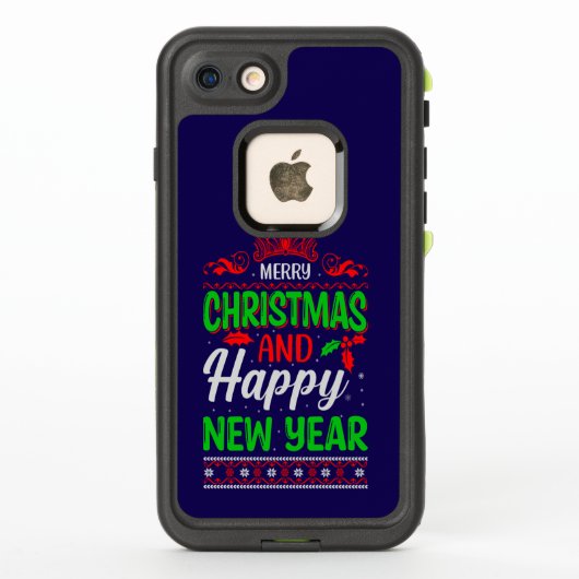 メリークリスマスとハッピー新年–61064 LifeProof iPhoneケース (裏面)