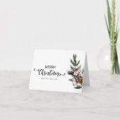 メリークリスマスとフォトグリーティングクリスマスカード シーズンカード (正面)