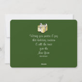 メリークリスマスとプレゼントカスタム写真 シーズンカード (裏面)