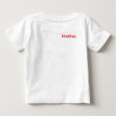 メリークリスマスとベビーヒッポ ベビーTシャツ (裏面)