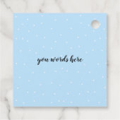 メリークリスマスとポップコーン フェイバータグ (裏面)