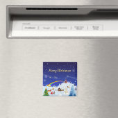 メリークリスマスとレインボーサンタ マグネット (インサイチュ (食洗機))