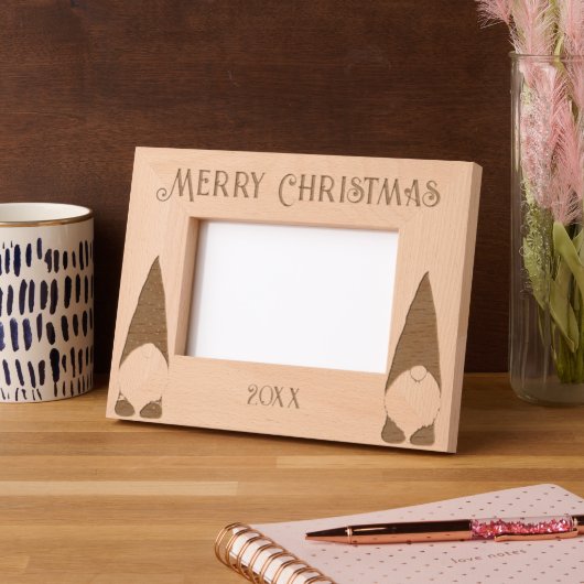 メリークリスマスと二人の格言 レーザー彫刻フレーム (左)