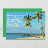 メリークリスマスと健康で幸せな新年 シーズンカード (正面/裏面)