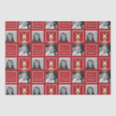 メリークリスマスと写真のマンガのトナカイ 薄葉紙 (正面)