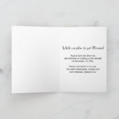 メリークリスマスと冬の結婚式 シーズンカード (内部)