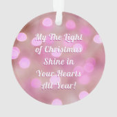 メリークリスマスと名前、かわいい犬/木をパーソナライズ オーナメント (裏面)