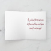 メリークリスマスと娘のグリーティングカード シーズンカード (内部)