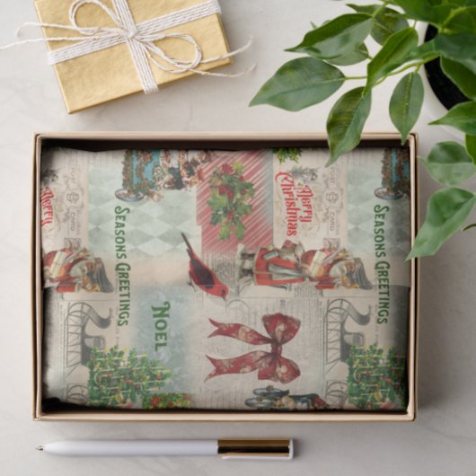 メリークリスマスと季節のごあいさつ 薄葉紙 (ギフト)