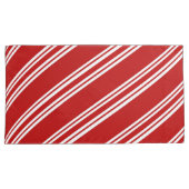 メリークリスマスと幸せな新年キャンディーケーン 枕カバー (正面右)