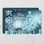 メリークリスマスと引用文 シーズンカード (正面/裏面)