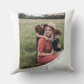 メリークリスマスと愛の家族装飾用クッション クッション (裏面)