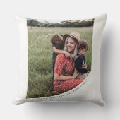 メリークリスマスと愛の家族装飾用クッション クッション (正面)