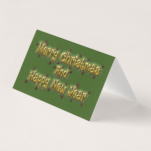 メリークリスマスと新年おめでとう (正面)