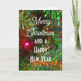 メリークリスマスと新年おめでとう カード