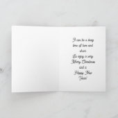 メリークリスマスと新年おめでとう カード (内部)