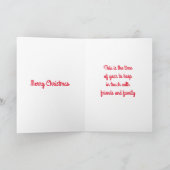 **メリークリスマスと新年おめでとう** カード (内部)