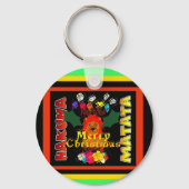 メリークリスマスと新年おめでとう キーホルダー (正面)