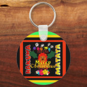 メリークリスマスと新年おめでとう キーホルダー (正面)