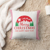 メリークリスマスと新年おめでとう クッション (ブランケット)