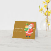 メリークリスマスと新年おめでとう、クリスマス カード (黄色い花)