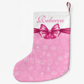 メリークリスマスと新年おめでとう!クリスマス スモールクリスマスストッキング (裏面)