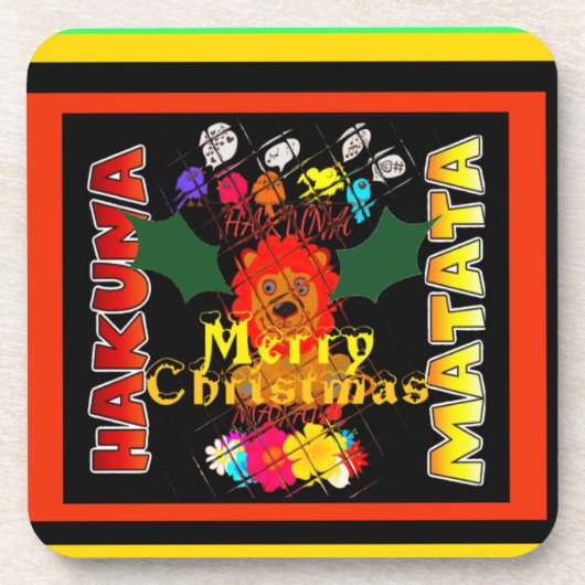 メリークリスマスと新年おめでとう コースター (正面)