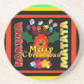 メリークリスマスと新年おめでとう コースター (正面)