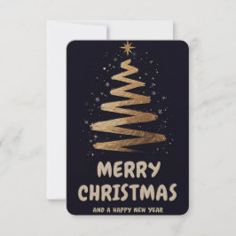 メリークリスマスと新年おめでとう！ サンキューカード