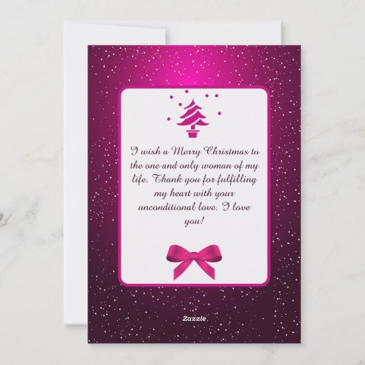 メリークリスマスと新年おめでとう！ シーズンカード (裏面)