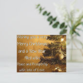 メリークリスマスと新年おめでとう シーズンポストカード (スタンド正面)