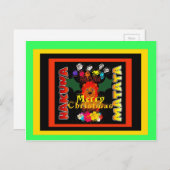 メリークリスマスと新年おめでとう シーズンポストカード (正面/裏面)