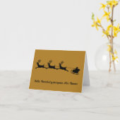 メリークリスマスと新年おめでとう、スペイン語 カード (黄色い花)