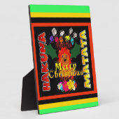 メリークリスマスと新年おめでとう フォトプラーク (側面)