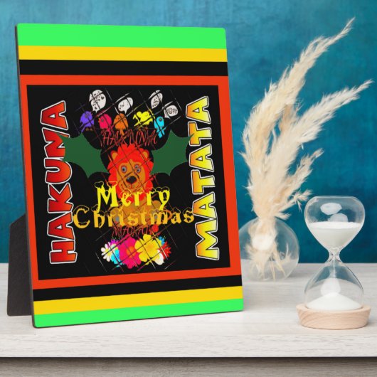 メリークリスマスと新年おめでとう フォトプラーク (側面)