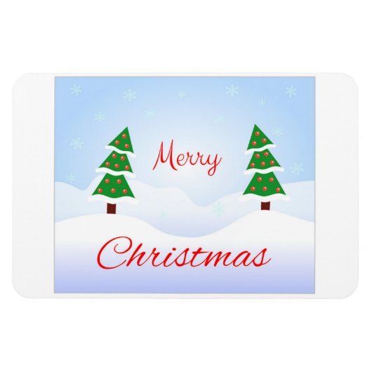 メリークリスマスと新年おめでとう! マグネット (横)