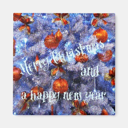 メリークリスマスと新年おめでとう！ マグネット (正面)