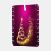 メリークリスマスと新年おめでとう！ メタルオーナメント (正面左)