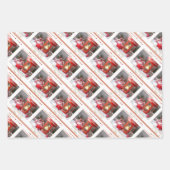 メリークリスマスと新年おめでとう ラッピングペーパーシート (正面3)