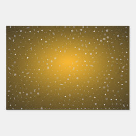 メリークリスマスと新年おめでとう！ ラッピングペーパーシート