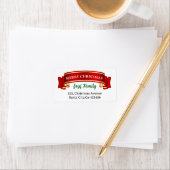 メリークリスマスと新年おめでとう！ ラベル (インサイチュ)