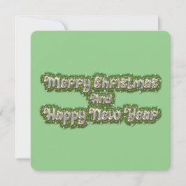 メリークリスマスと新年おめでとう 招待状