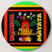 メリークリスマスと新年おめでとう 缶バッジ (正面)