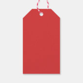 メリークリスマスと新年おめでとう。赤レタリング ギフトタグ (裏面)