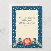 メリークリスマスと新年おめでとう！2026レッドバード シーズンカード (裏面)