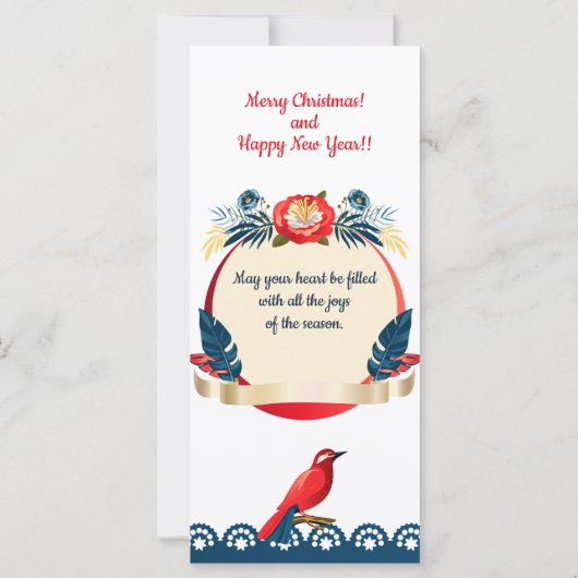 メリークリスマスと新年おめでとう！20XX青い鳥 (裏面)